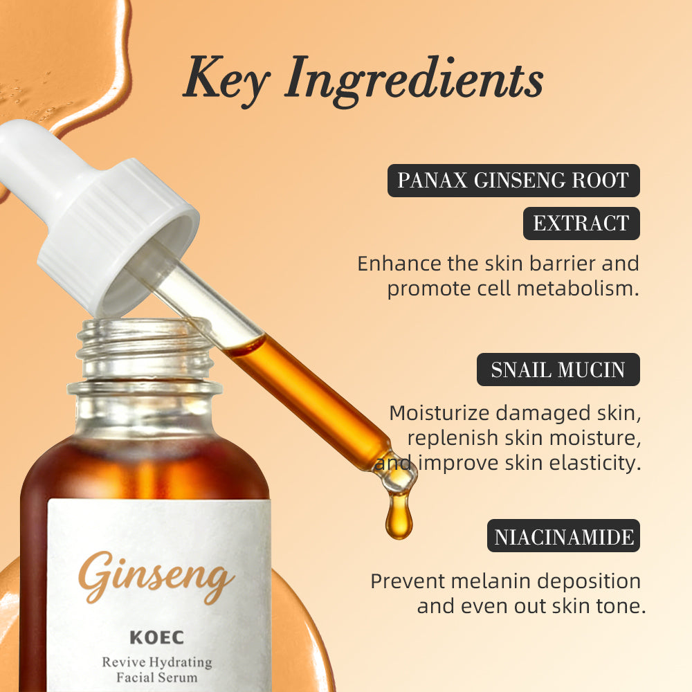 4-Core Herbal Facial Serum Collection: Green Tea/Propolis/Ginseng/Rice ...