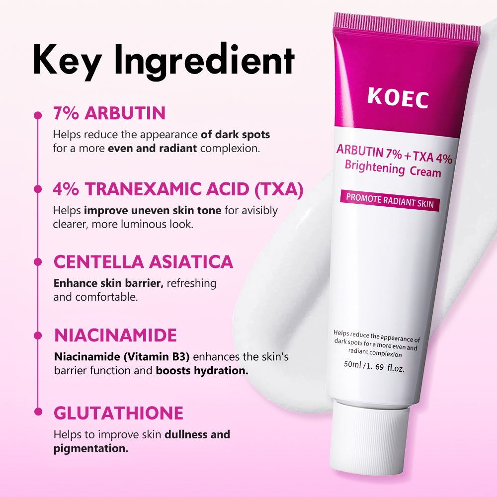 Arbutin 7% + TXA 4% Brightening Cream KOEC Beauty Arbutin 7% + TXA 4% Brightening Cream KOEC Beauty