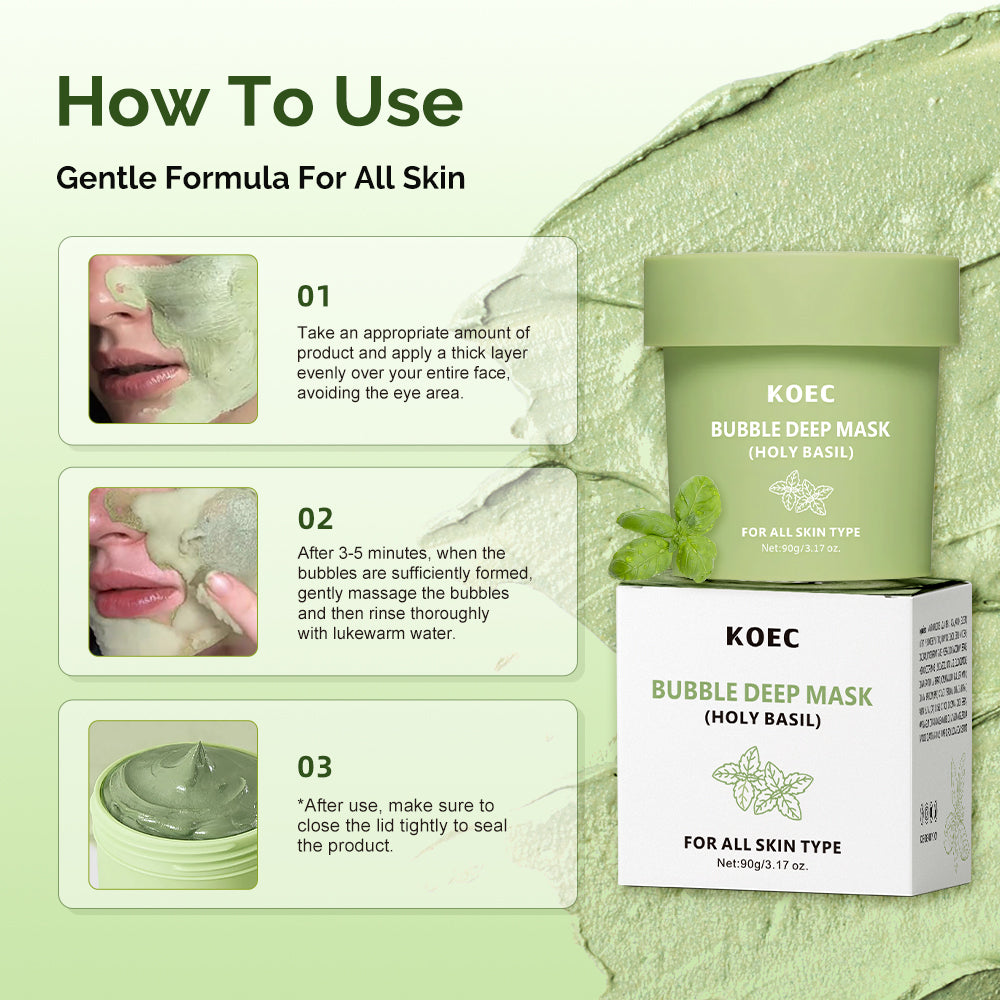 Holy Basil Bubble Deep Mask – KOEC Beauty