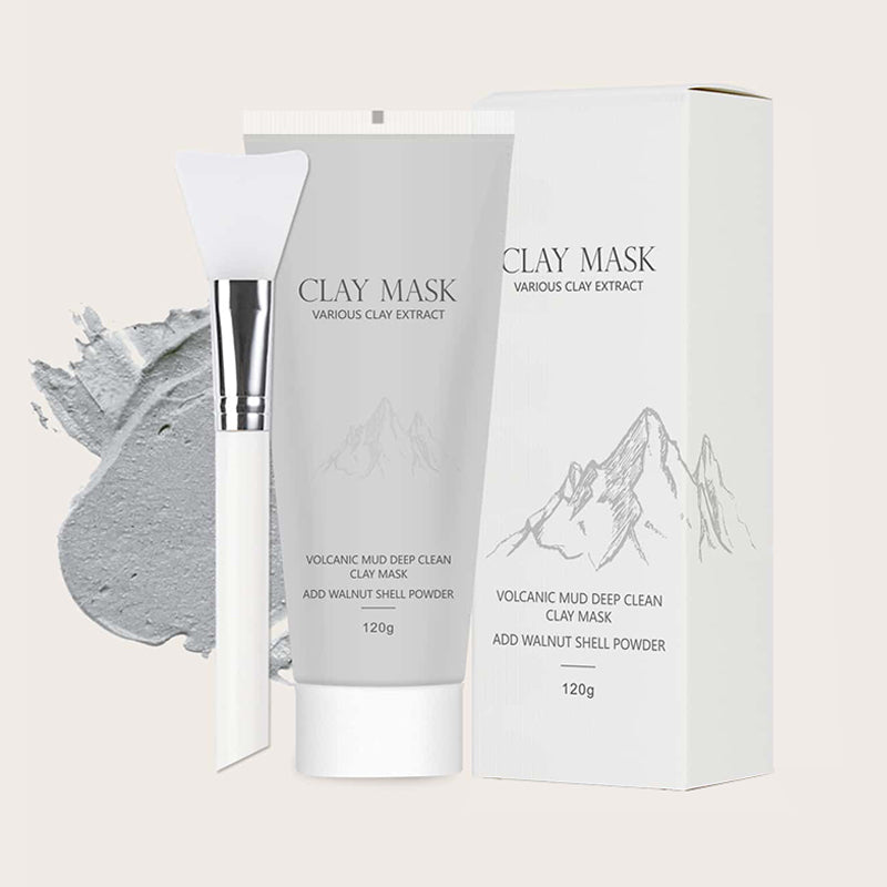 Volcanic Mud Clay Mask 120g with Brush – KOEC Beauty